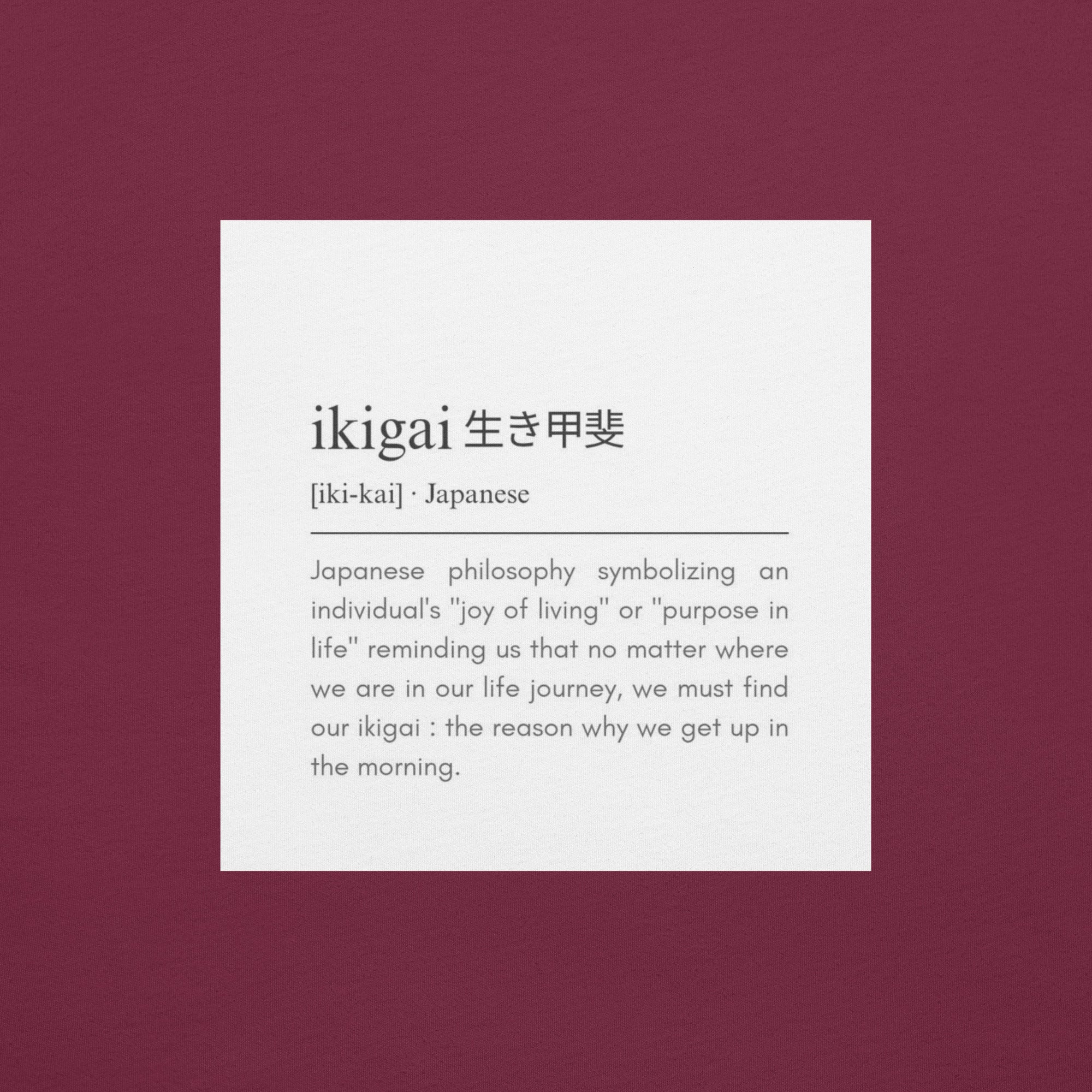 T-Shirt Filosofia Giapponese Ikigai